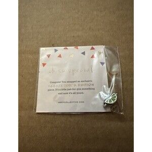 KEEP COLLECTIVE Silver Lime Charm Slider Collector’s Edition NIP Retired
